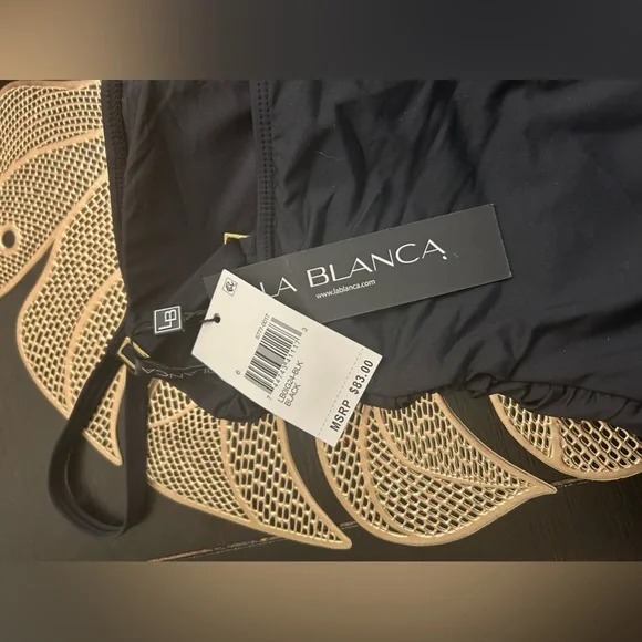 La Blanca Island Goddess Rouched Body Lingerie Mio One Piece Swimsuit size 6 - Picture 8 of 8